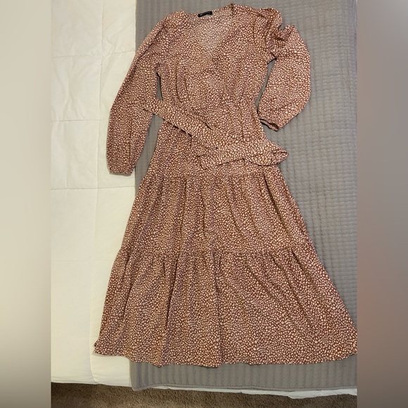 Light pink leopard Maxi dress - Picture 3 of 6